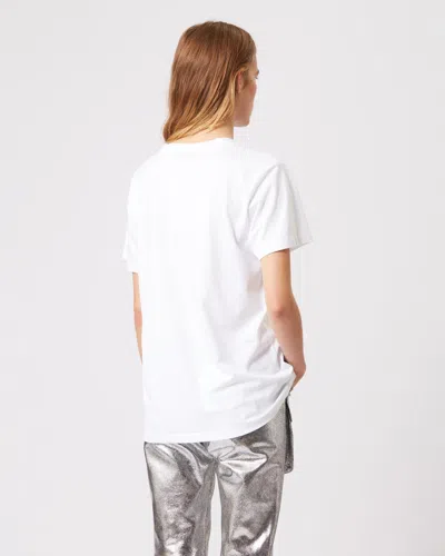 Isabel Marant Women Vidal Logo Cotton T-shirt In White