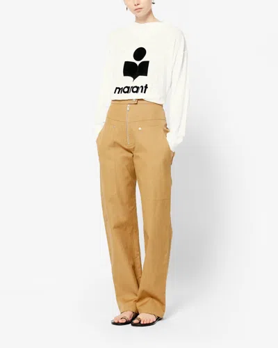 Isabel Marant Étoile Crewneck Sweatshirt With Logo In Gray