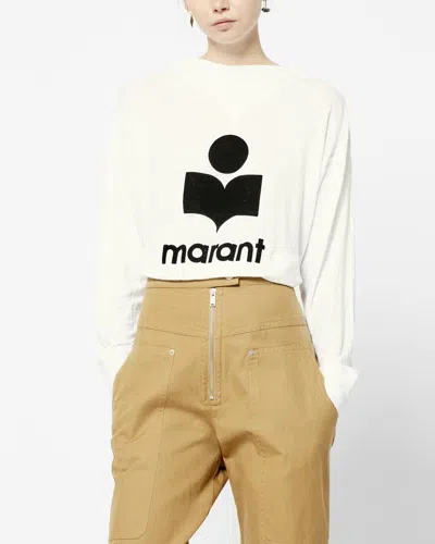 Isabel Marant Étoile Crewneck Sweatshirt With Logo In Gray