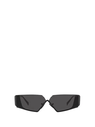 Prada Rectangular Sunglasses In Black