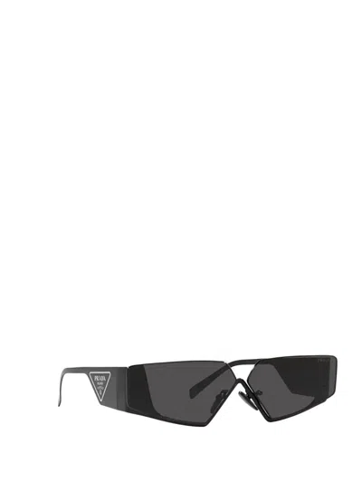 Prada Rectangular Sunglasses In Black