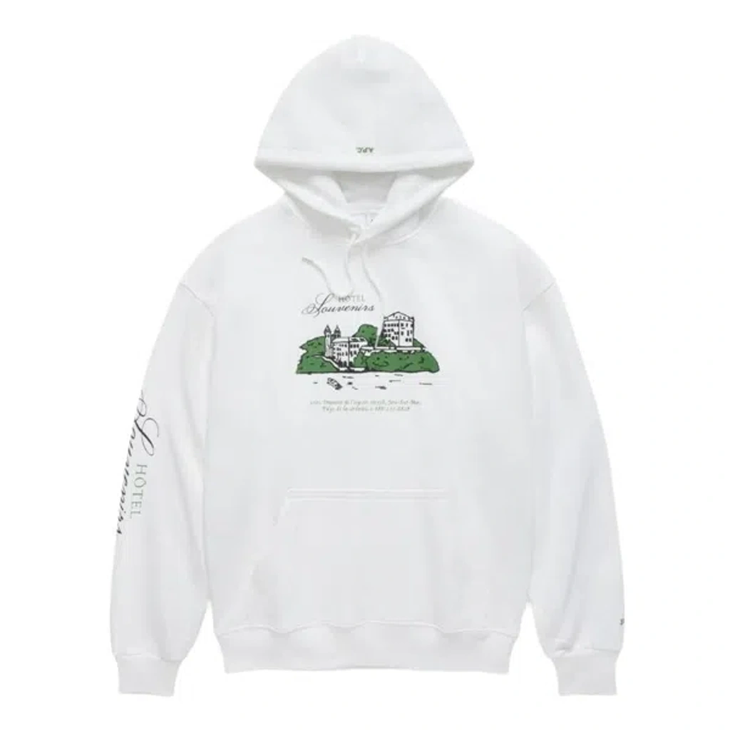 Apc A.p.c. Logo Embroidered Long-sleeved Hoodie In White | ModeSens