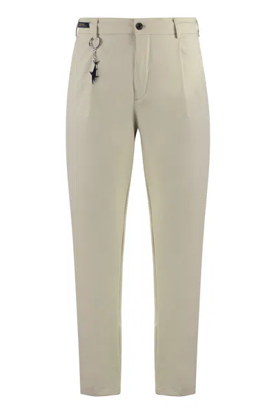 Paul & Shark Shark-charm Trousers In Beige