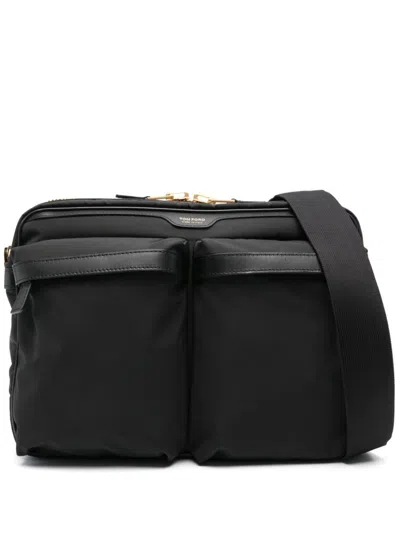 Tom Ford Large Utility Messenger Bag In Black