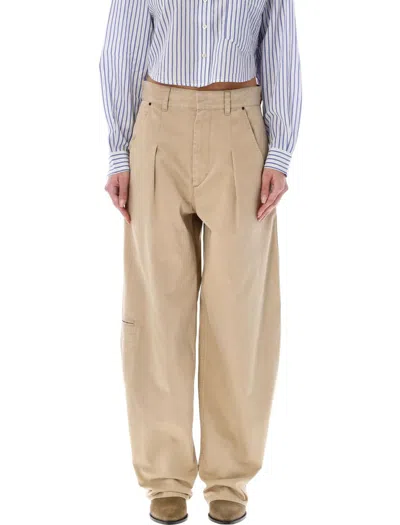 Shop Isabel Marant Lenadi Pants In Beige