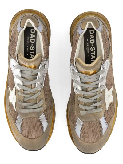 Shop Golden Goose Sneaker Running Dad In Dove