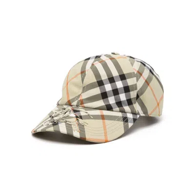 Burberry Baseball Cap Check Pattern With Ekd