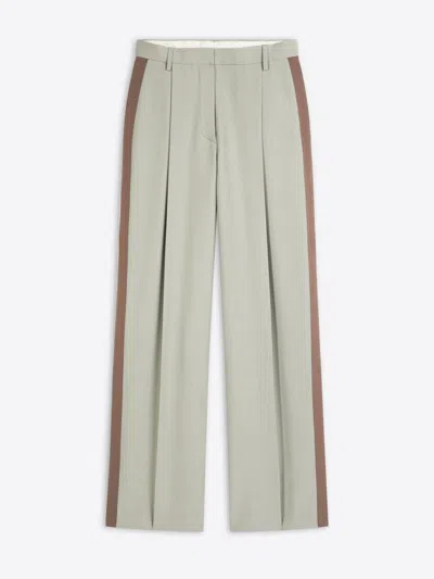 Dries Van Noten Belt Ring Casual Pants In Grey