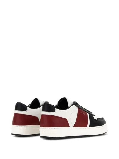 Hogan Round Toe Rubber Sole Sneakers In White