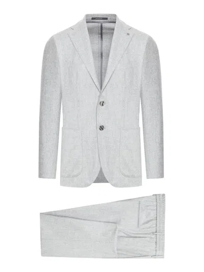 Shop Tagliatore Suit In Grey