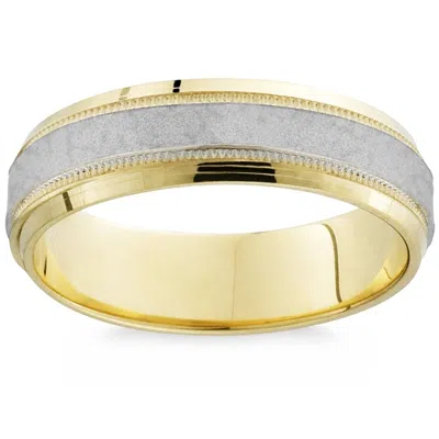 Pompeii3 Hammered Wedding Band 14k Gold In Multi
