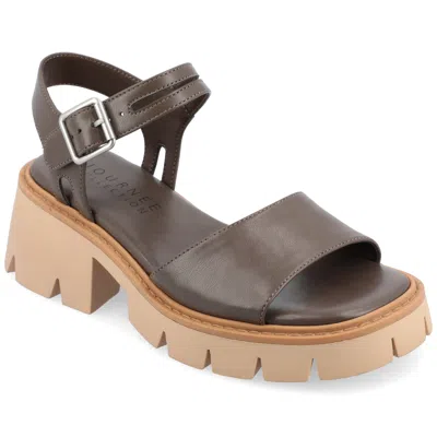 Journee Collection Women's Tru Comfort Foam Tillee Sandals In Grey