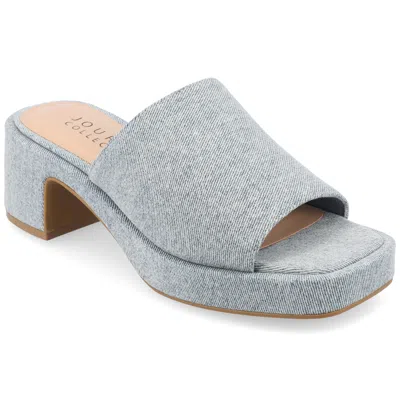Journee Collection Women's Tru Comfort Foam Bessa Sandals In Blue