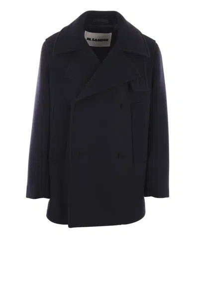 Shop Jil Sander Coats In Black