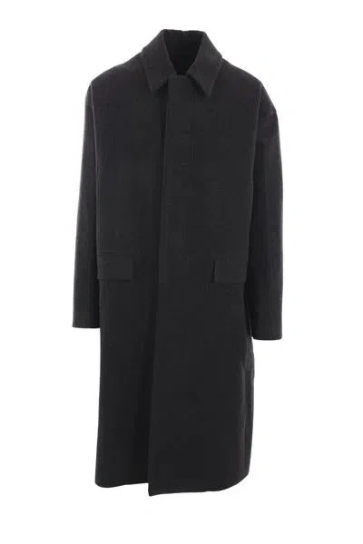 Juunj Tailored Wool-blend Coat In Ash