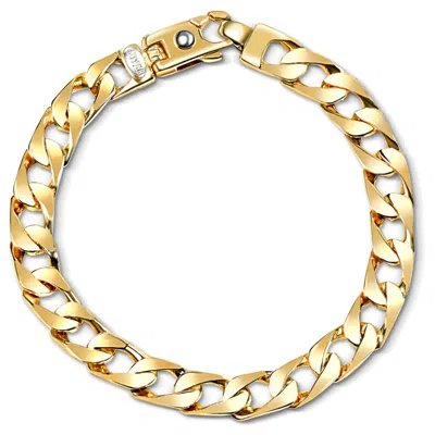 POMPEII3 MEN'S CUBAN 14K YELLOW GOLD (31GRAM) SOLID HEAVY 9MM LINK BRACELET 8.5" 