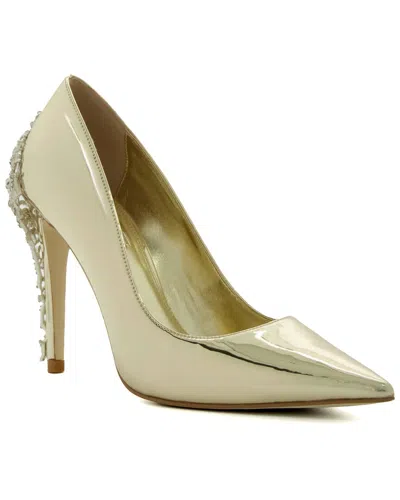Dune London Audleys Pointed Toe Pump In Gold