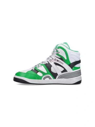 Gucci Basket Interlocking G Sneakers In Green