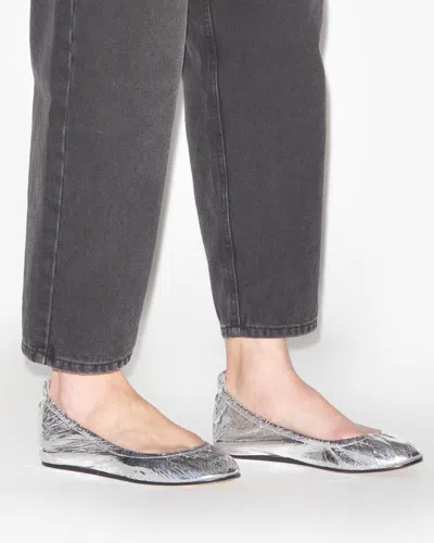 Isabel Marant Belna Ballet Flats In Silver
