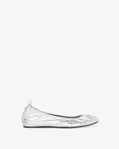 Isabel Marant Belna Ballet Flats In Silver