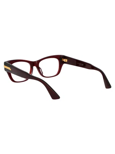 Bottega Veneta Eyewear In 003 Burgundy Burgundy Transparent