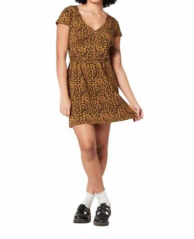 Known Supply Sicily Dress In Ochre Spots In Multi