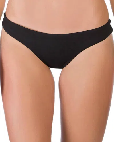 Eco Peace Cheeky Bikini Bottom In Black In Black