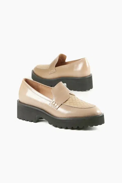 All Black Woven Lady Lugg In Beige In Beige