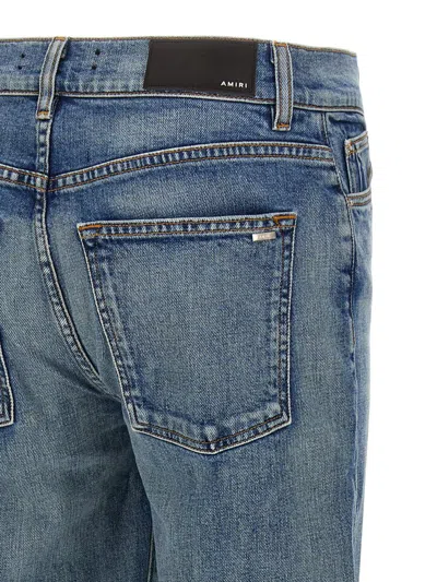 Shop Amiri 'straight' Jeans In Blue