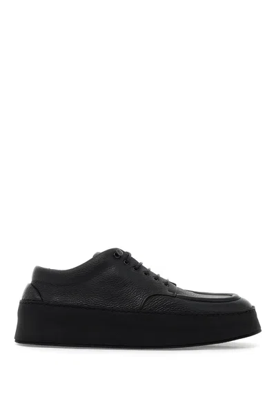 Shop Marsèll Hammered Leather High-top Sneakers In Black