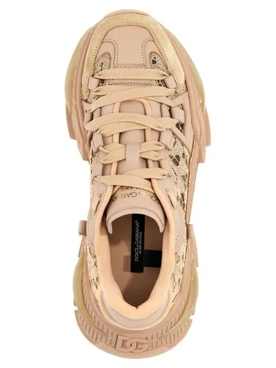 Dolce & Gabbana Sneakers In Beige
