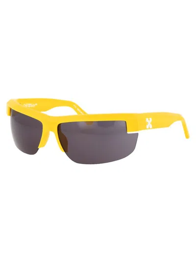 Shop Off-white Sunglasses In 1807 Yellow