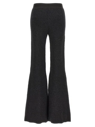Palm Angels Classic Logo Flared Pants In Black