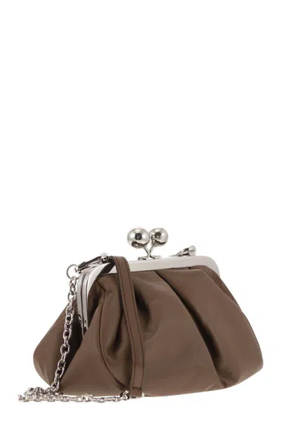 Shop Weekend Max Mara Pasticcino - Leather Bag In Brown