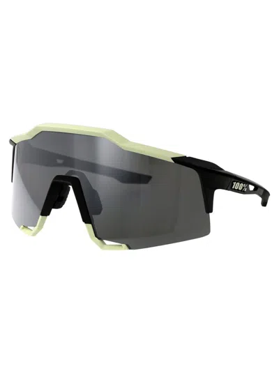 100% Speedcraft Sunglasses In Soft Tact Glow Black Mirror Lens