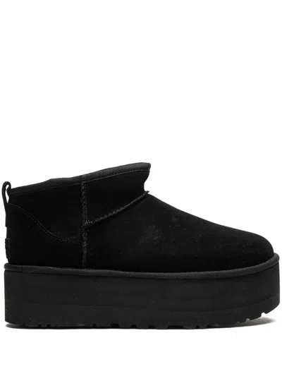 Ugg 'ultramini' Black Boots With Platform In Black