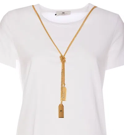 Shop Elisabetta Franchi T-shirts And Polos In White