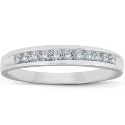 Pompeii3 1/4ct Diamond Platinum Wedding Anniversary Guard Womens Ring In Multi