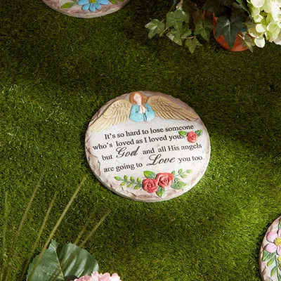 Actifo Cement Memorial Stepping Stone Hard To Lose Someone - Multicolor