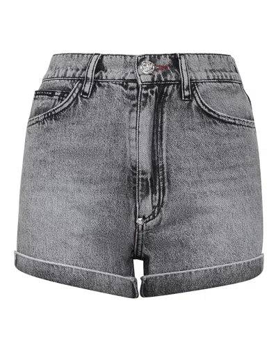 Philipp Plein Hot Pants  Tm In Grey