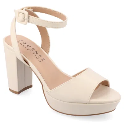 Journee Collection Women's Wide Width Nairri Sandals In Beige