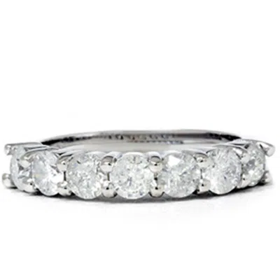 Pompeii3 2 1/10ct Diamond Wedding Ring Women's Anniversary Band In White Gold In Multi