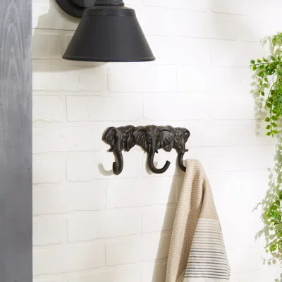 Actifo Elephants Wall Hooks - Dark Brown