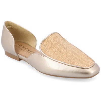 Journee Collection Women's Tru Comfort Foam Kennza Flats In Gold