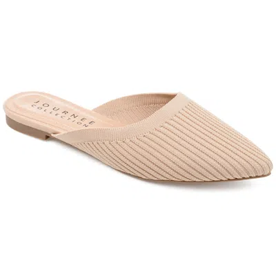 Journee Collection Women's Aniee Mule Flats In Beige
