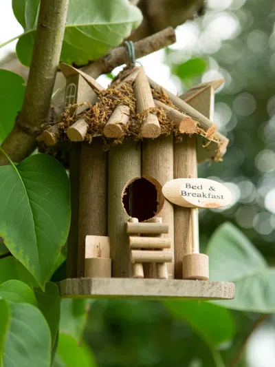 Actifo Bed And Breakfast Wood Birdhouse - Multicolor
