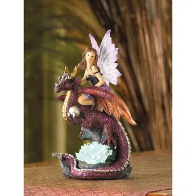 Actifo Fairy Riding Dragon With Color-changing Crystals - Multicolor