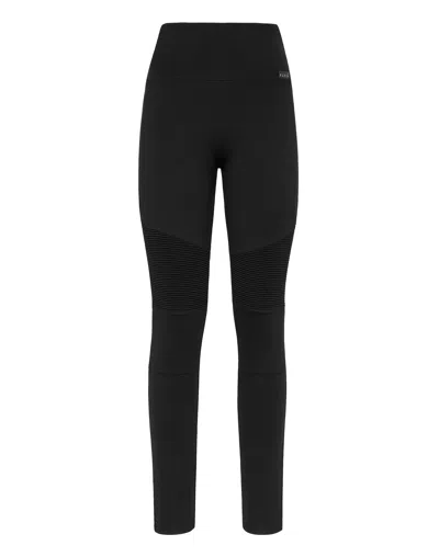 PHILIPP PLEIN LEISUREWEAR BIKER LEGGINGS ICONIC PLEIN 
