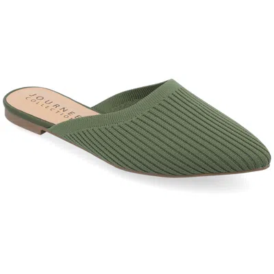 Journee Collection Women's Aniee Mule Flats In Green
