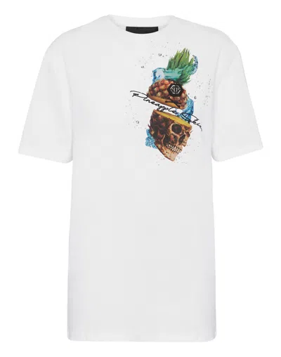 Philipp Plein Pineapple Skies T-shirt In White